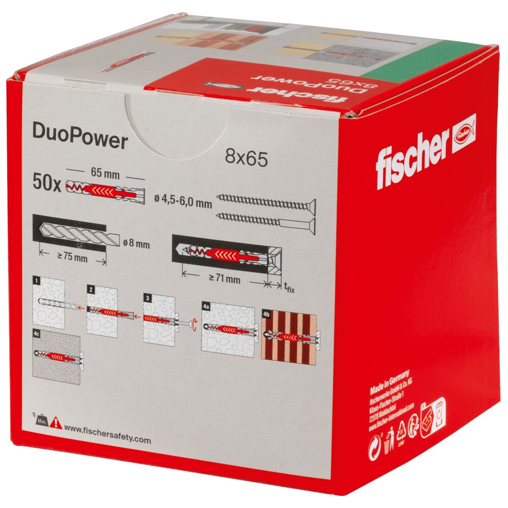 fischer DUOPOWER - 2K plastic anchor
