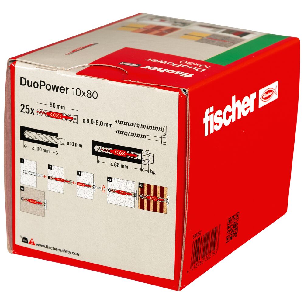 fischer DUOPOWER - 2K plastic anchor