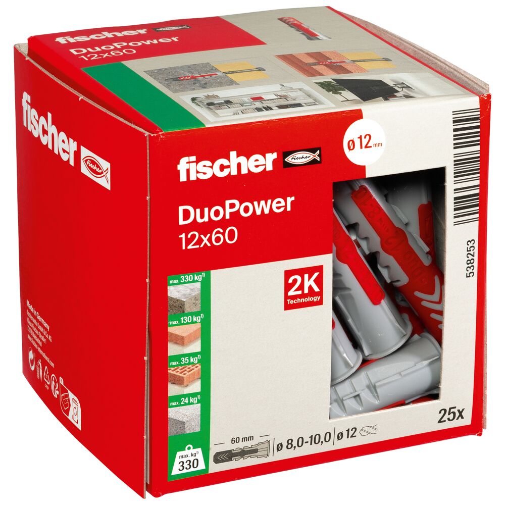 fischer DUOPOWER - 2K plastic anchor