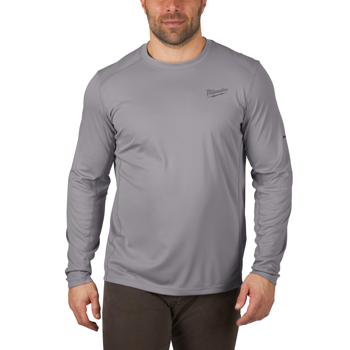 Milwaukee WORKSKIN Funktions-Langarm-Shirt mit UV-Schutz – Grau