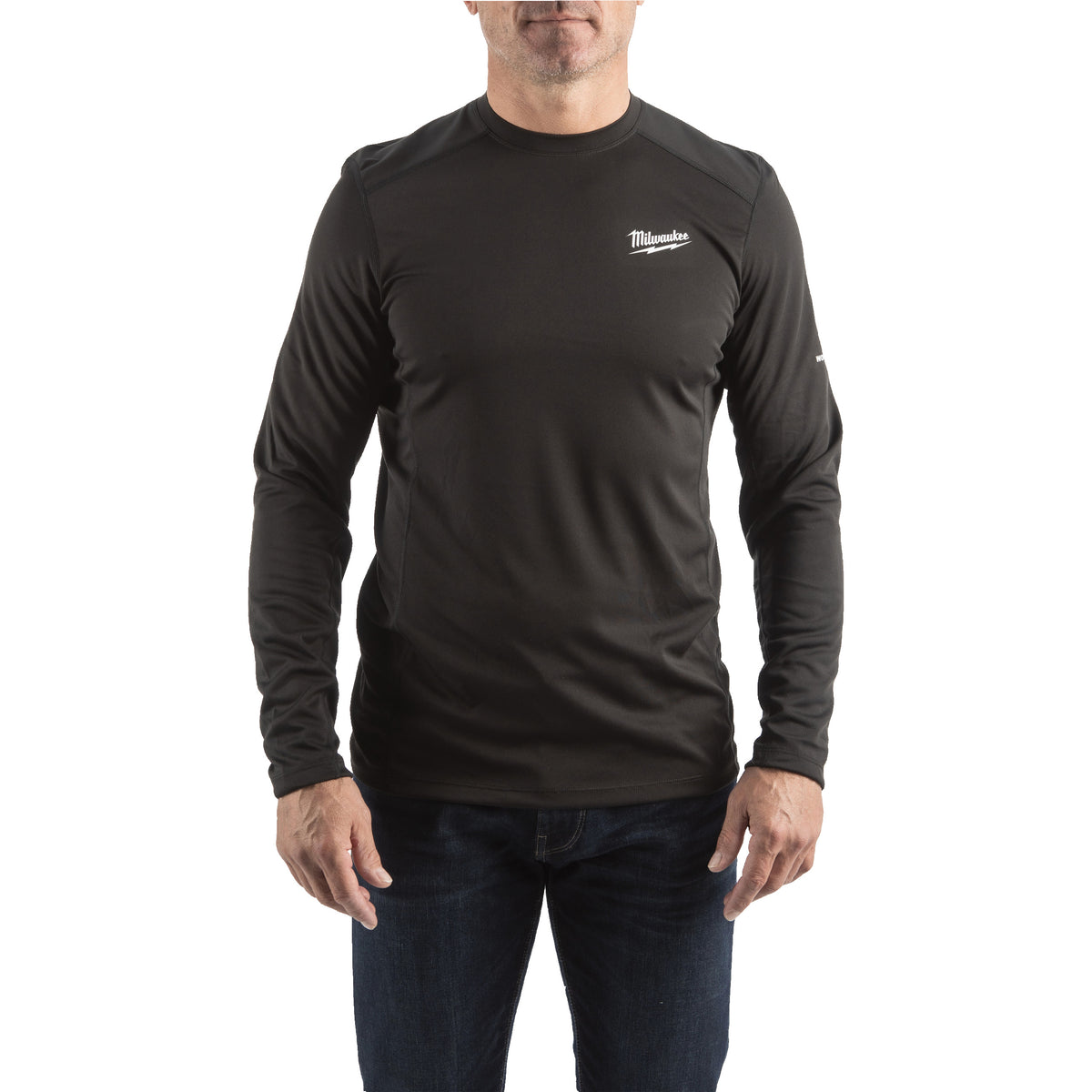 Milwaukee WORKSKIN Funktions-Langarm-Shirt mit UV-Schutz – Schwarz