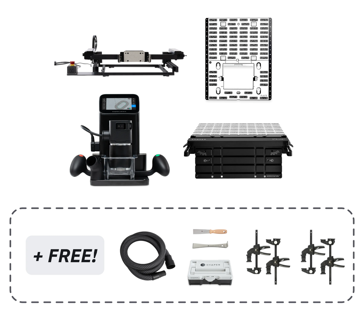 SET: Shaper Origin + Benchpilot + Workstation + Plate