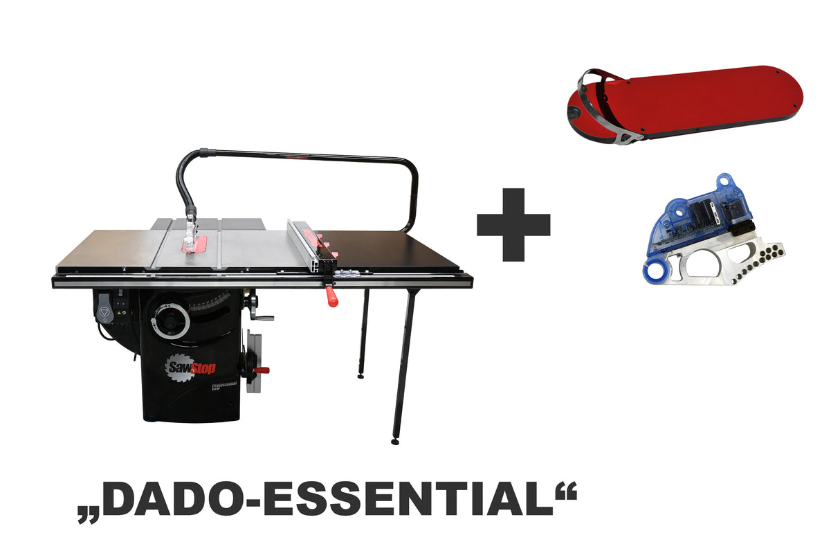 SET: SAWSTOP "DADO ESSENTIAL" stationäre Tischkreissäge PCS + Zubehör