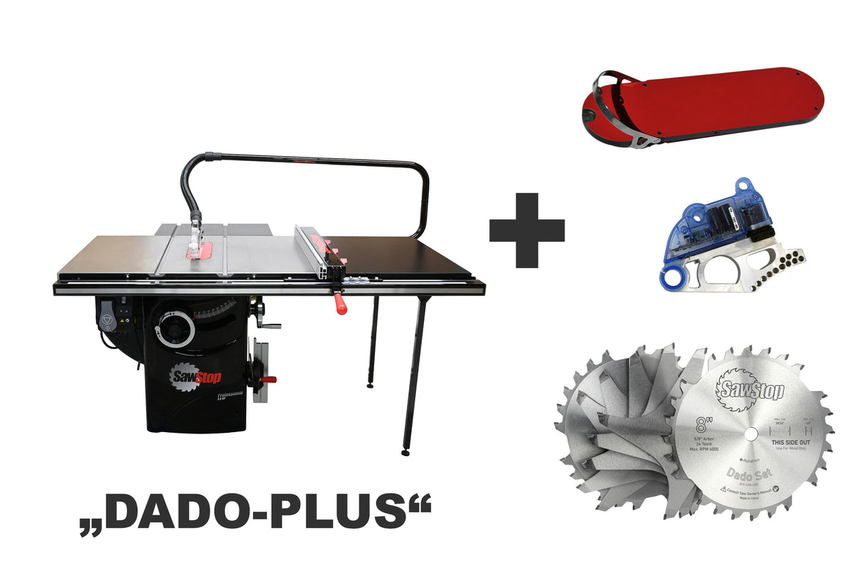SET: SAWSTOP "DADO PLUS" stationäre Tischkreissäge PCS + Zubehör