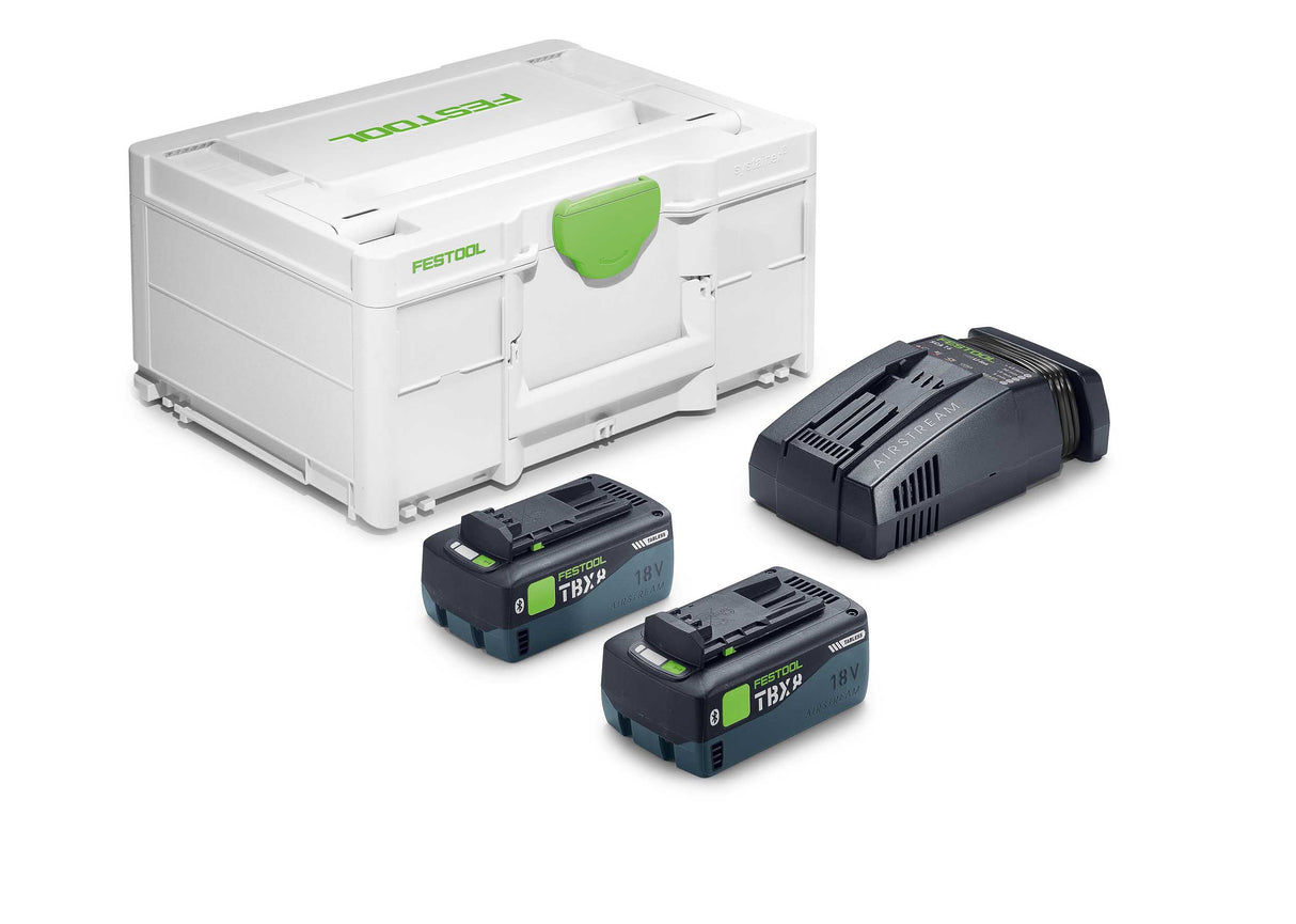 NEUHEIT: Festool Energie-Set SYS 18V 2xTBX8/SCA16 (2 Akkus 8.0 Ah + 1 Schnellladegerät)- 578814