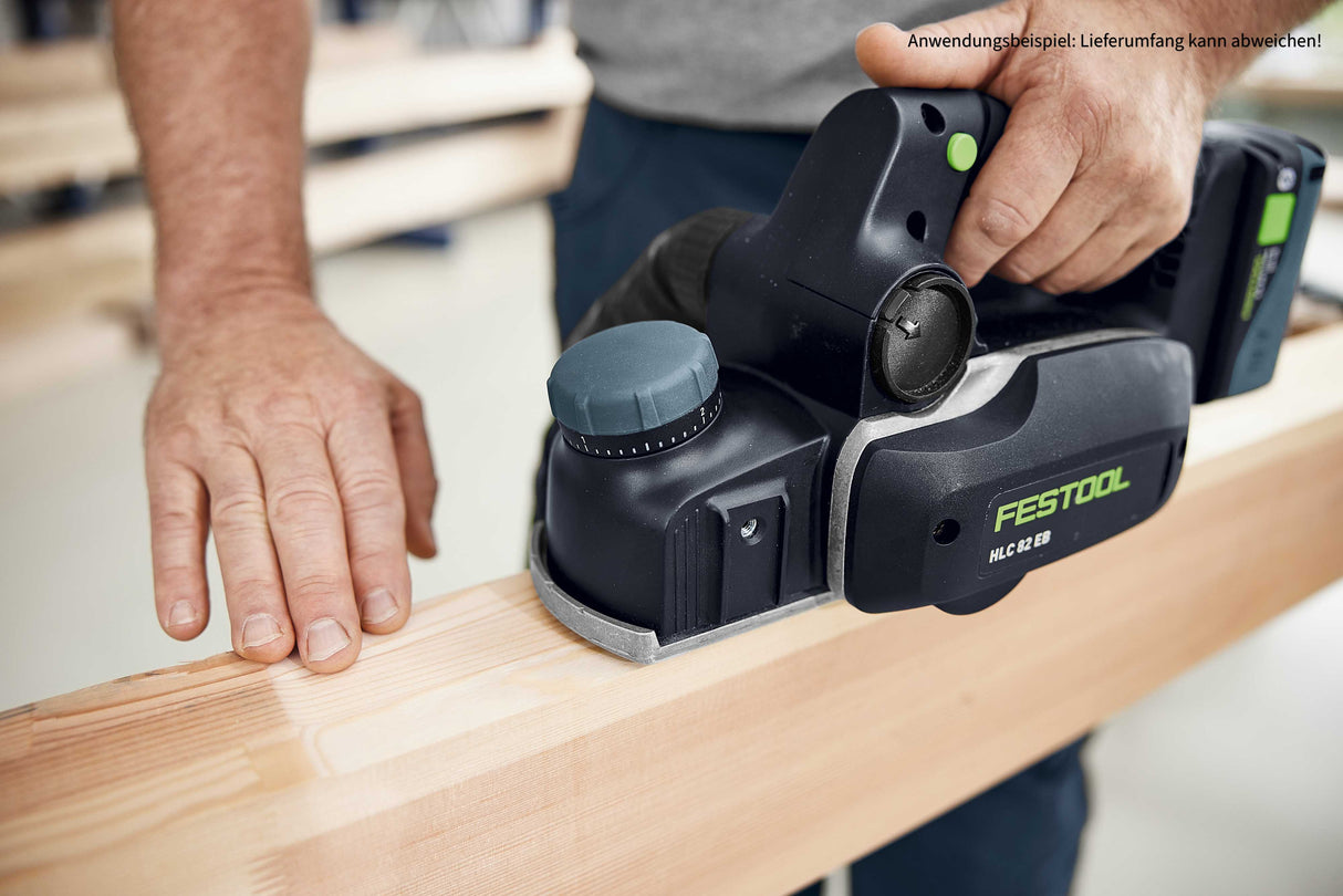SET OFFER: Festool HLC 82 EB Basic cordless planer in Systainer + 5.0 Ah battery pack + planer blades