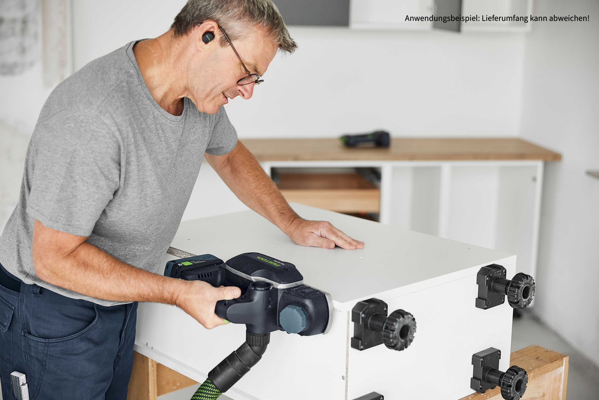 SET OFFER: Festool HLC 82 EB Basic cordless planer in Systainer + 5.0 Ah battery pack + planer blades