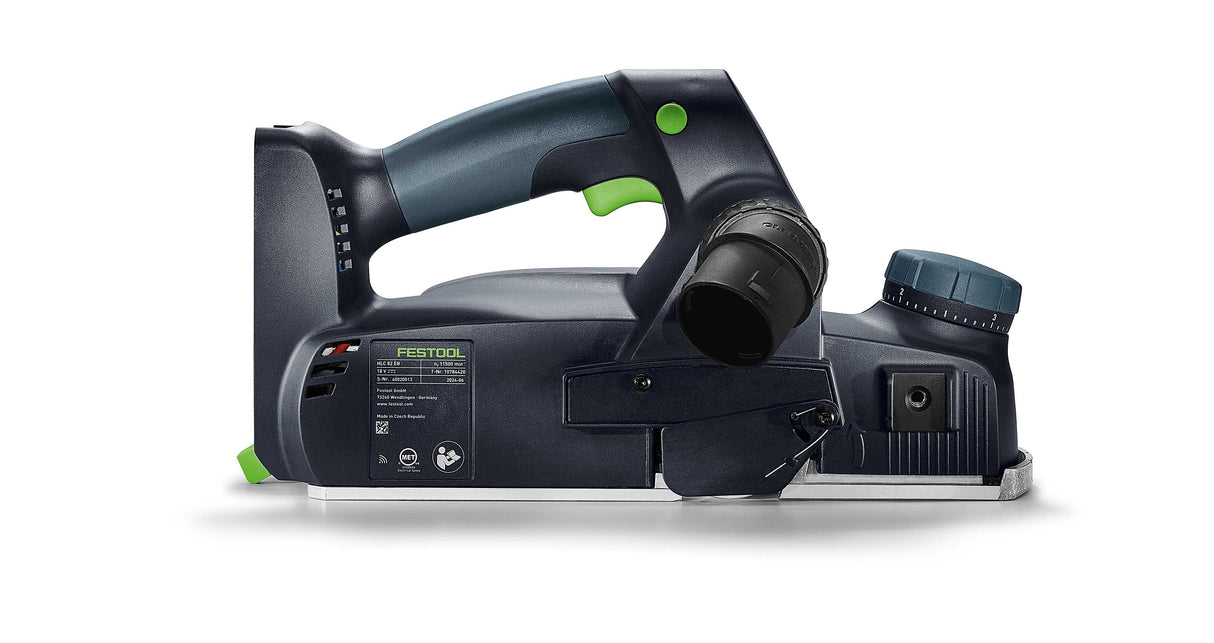 SET OFFER: Festool HLC 82 EB Basic cordless planer in Systainer + 5.0 Ah battery pack + planer blades