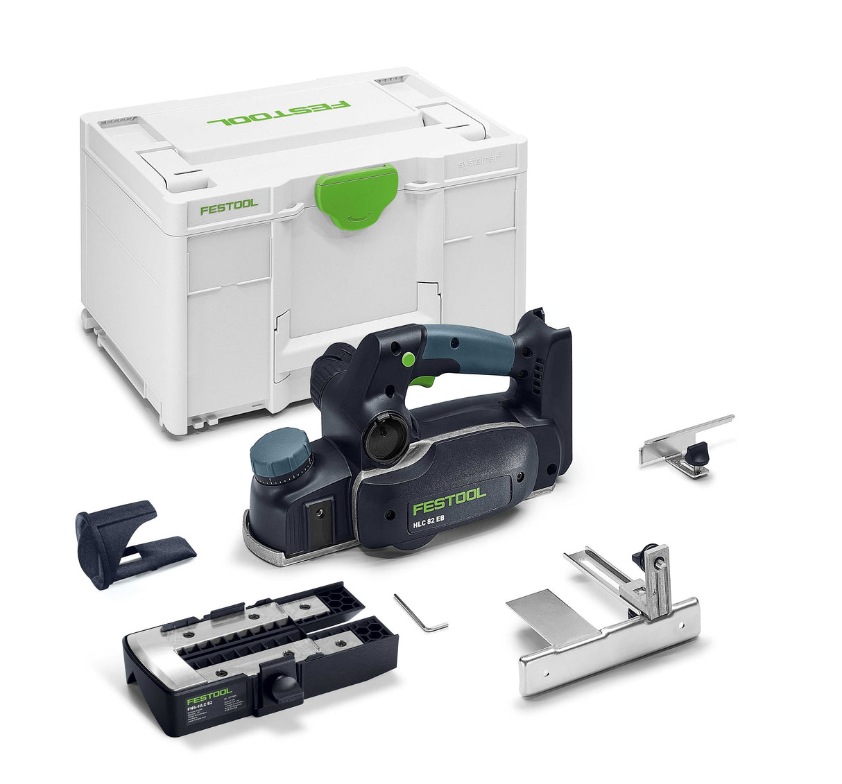 SET OFFER: Festool HLC 82 EB Basic cordless planer in Systainer + 5.0 Ah battery pack + planer blades