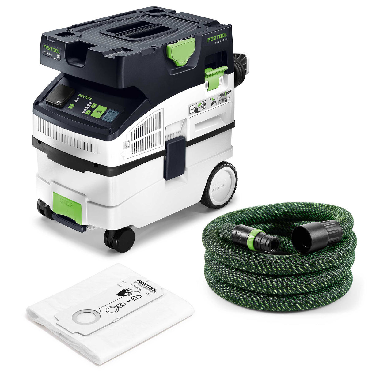 SET-ANGEBOT: Festool Absaugmobil CTL MIDI I CLEANTEC + Reinigungs-Set + Zubehör