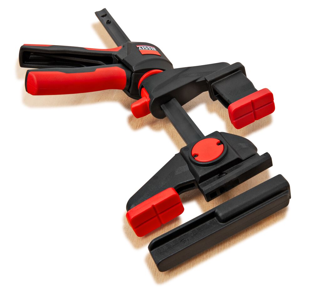NEUHEIT: Bessey 360Grad Einhand-Tischzwingen-Set (für Führungsschienen) - EZR360-15SET