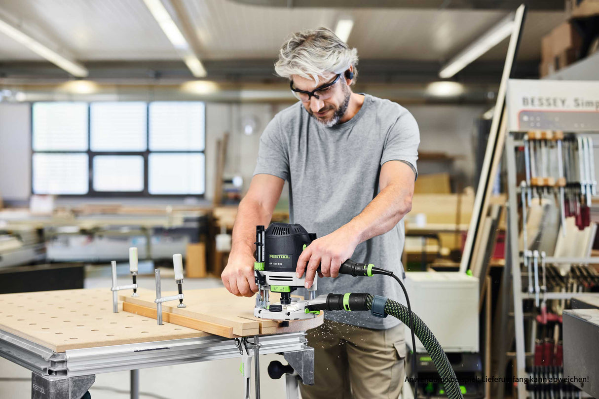 NEUHEIT: Festool kraftvolle 1400W Oberfräse OF 1400 EBQ-Plus mit Lichtmodul