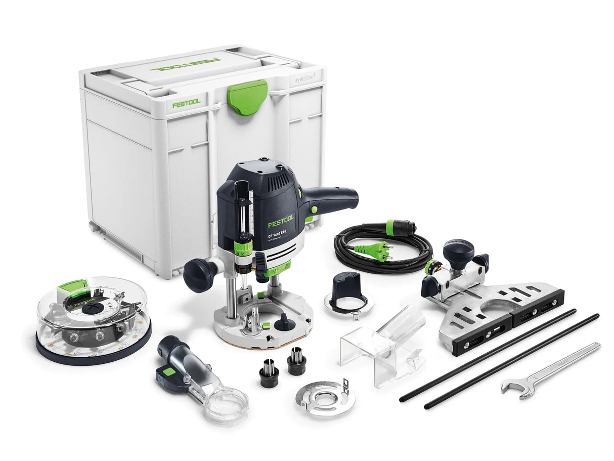 NEUHEIT: Festool kraftvolle 1400W Oberfräse OF 1400 EBQ-Plus mit Lichtmodul
