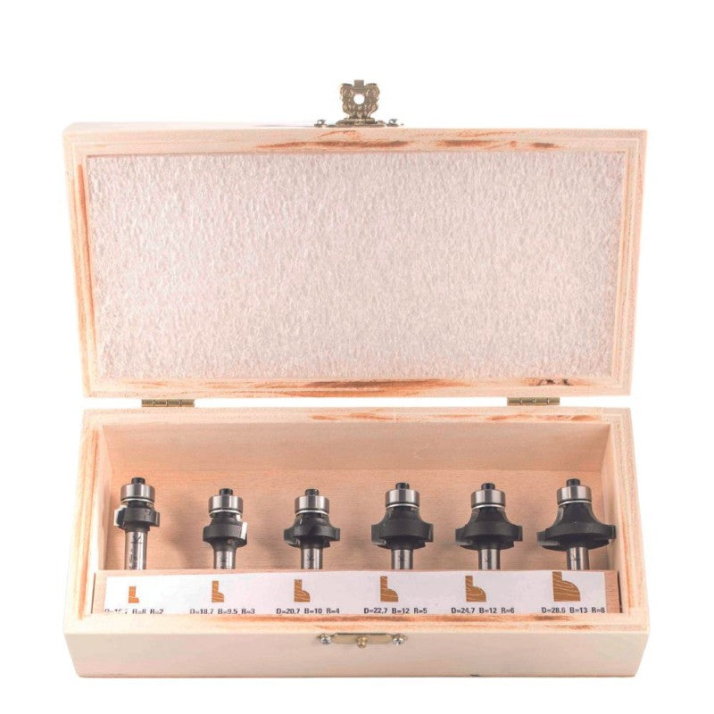 Professionelles HW Fräser-Set "Abrundfräser Starter" - Schaft 8 - X011.008.R