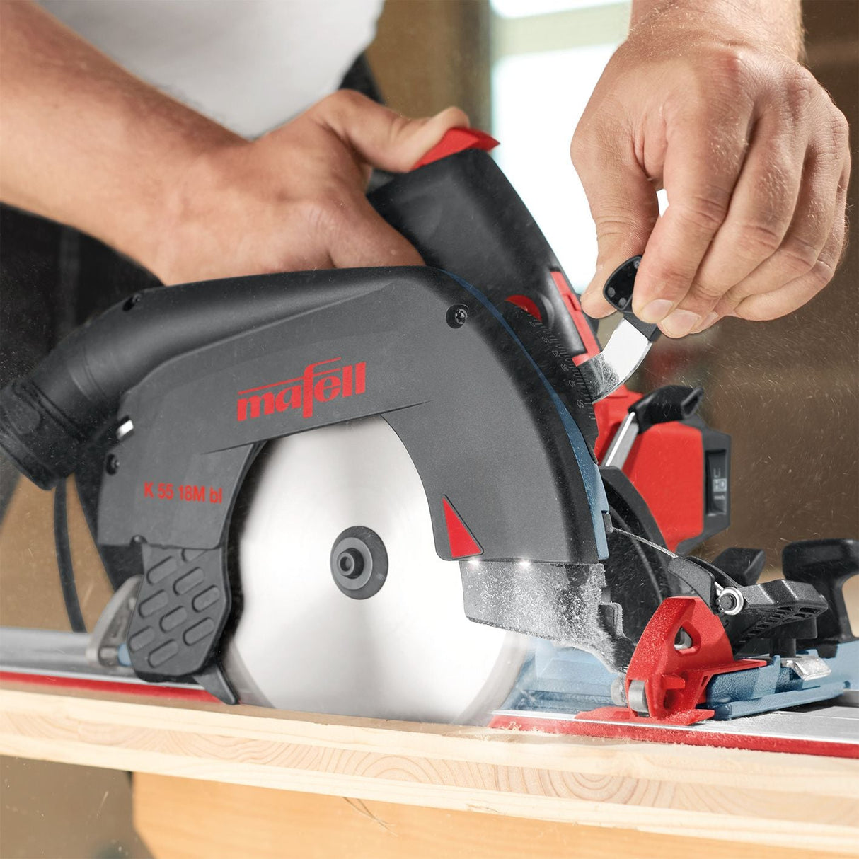 Mafell cordless circular saw K 55 18M bl in T-MAX - 91D601