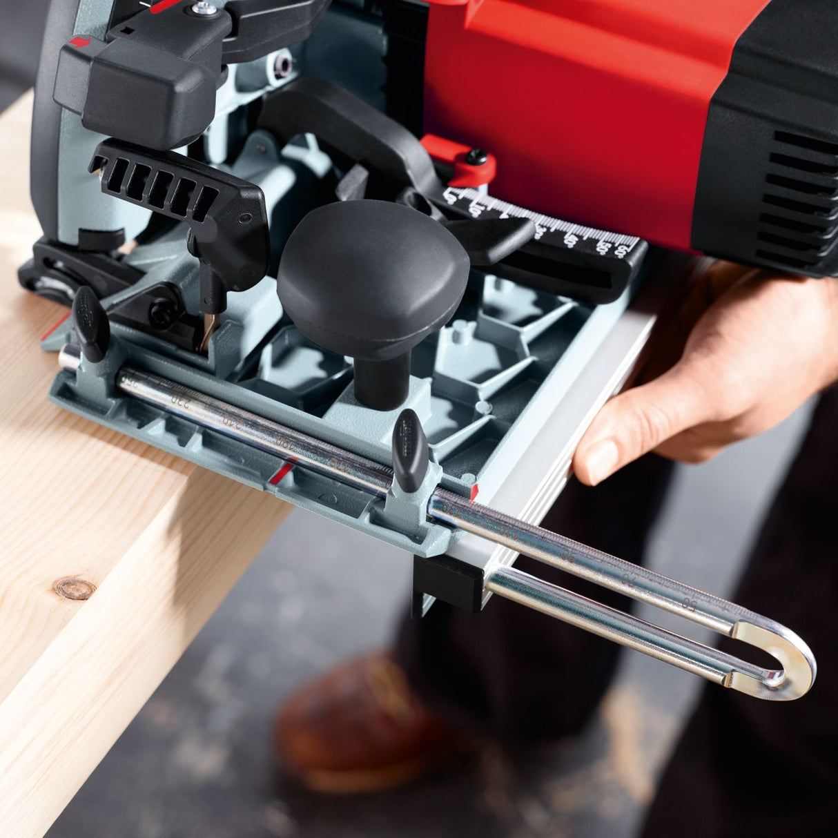 Mafell Handkreissäge K 85 Ec im L-MAX + Führungseinrichtung L 370mm