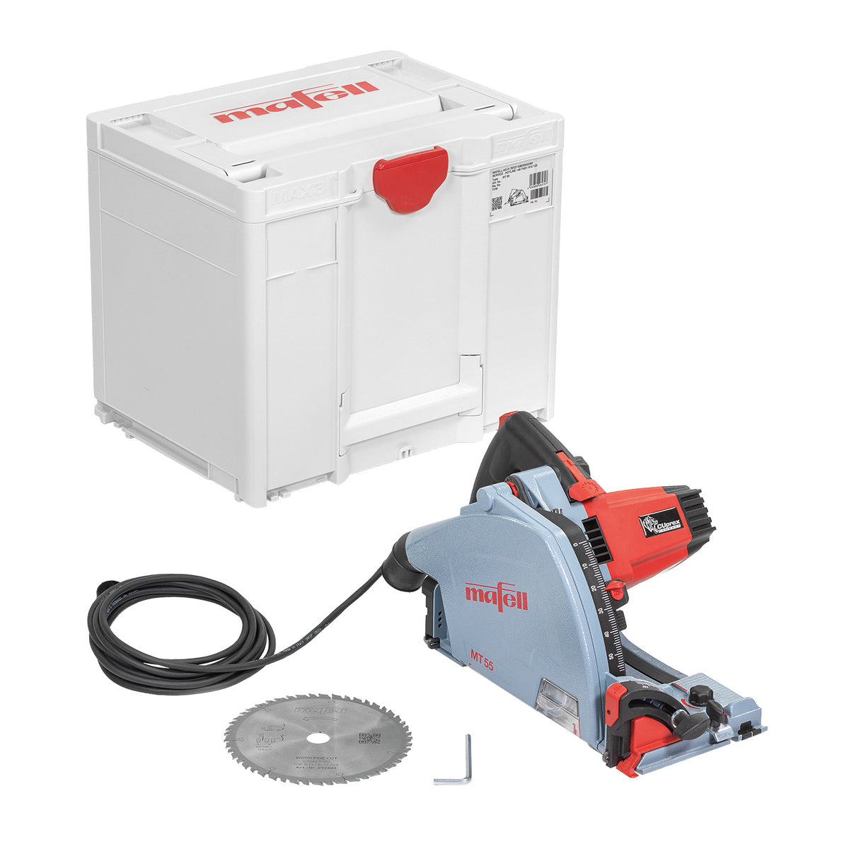 NEUHEIT: Mafell Netz-Tauchsäge MT 55 im MAX3 Systainer - 91F402