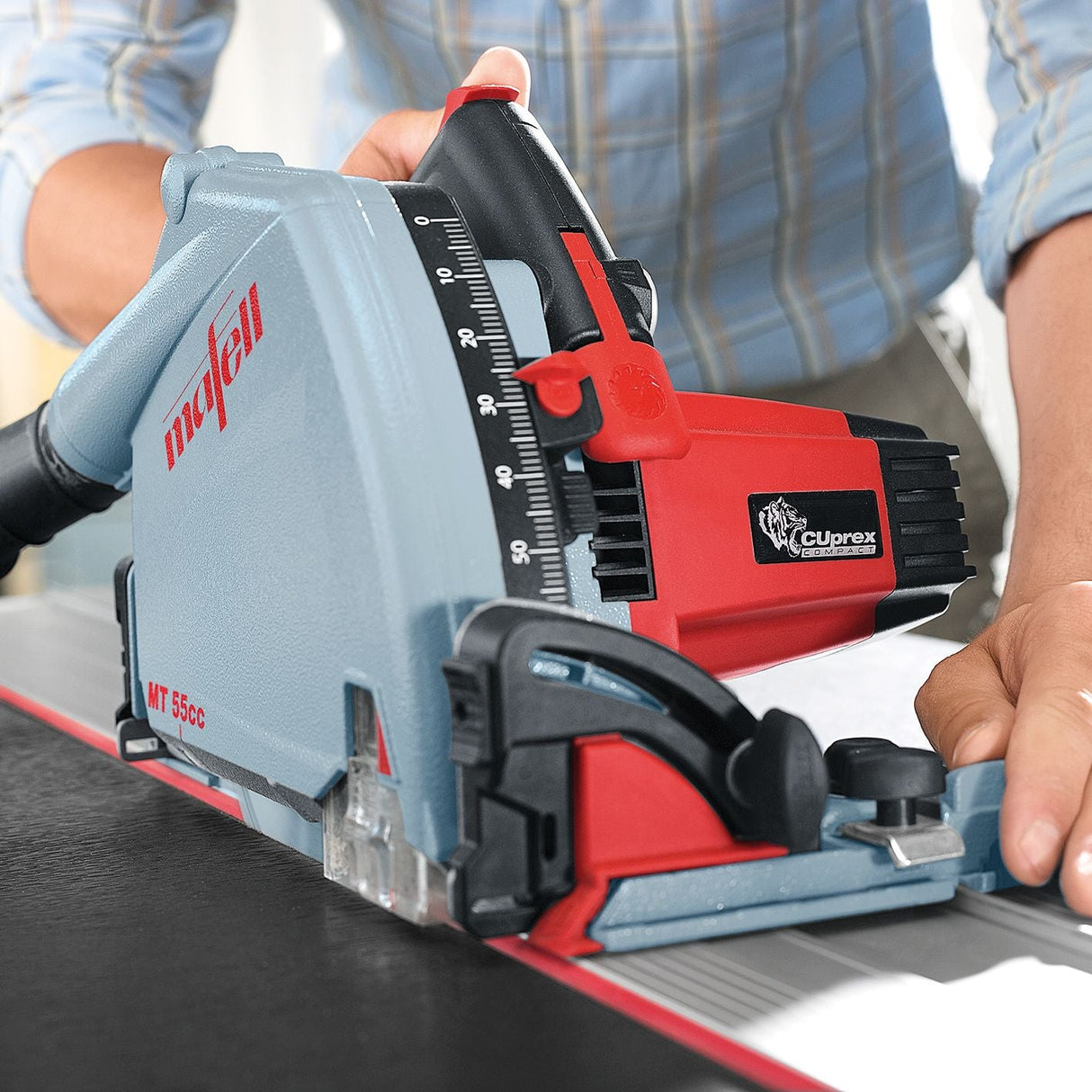 Mafell cordless plunge saw MT 55 18 M bl PURE in the T-MAX - 91E002