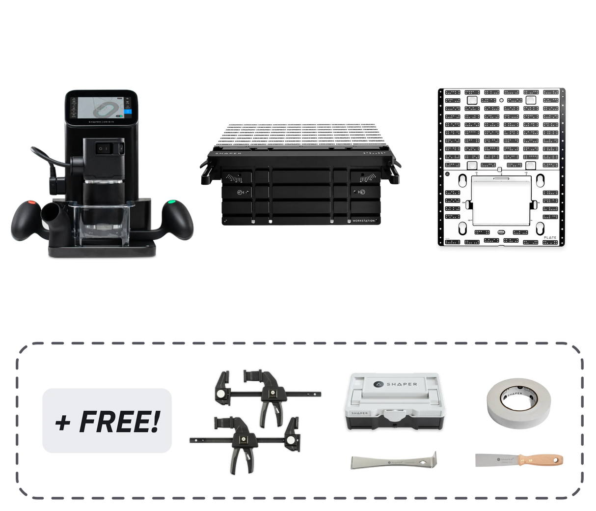 SET: Shaper Origin + Workstation + Plate