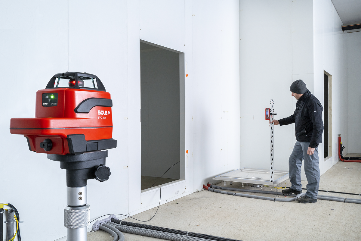 SOLA Rotationslaser EVO 360, inkl. RRD1 + Klampe, 2x Akkuzelle 18650 - 71017801