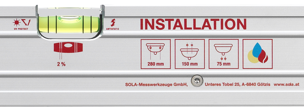 SOLA Installations-Wasserwaage MRMI 40, mit Magneteinbau - 01490501