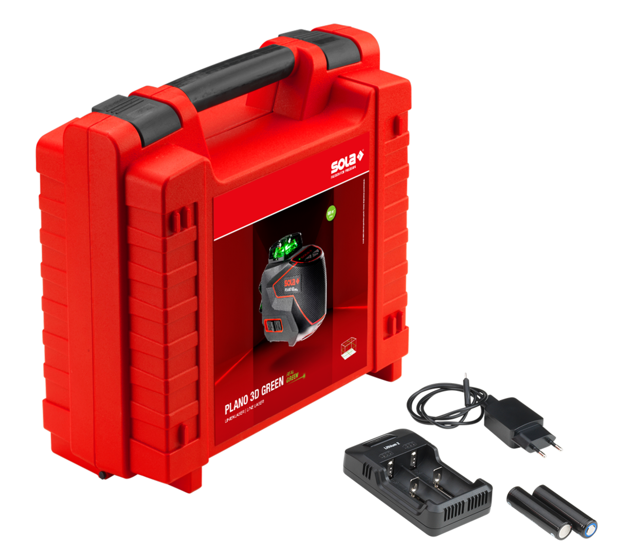 SOLA 360° line laser PLANO 3D GREEN PROFESSIONAL + tripod FST FREE - 71017241