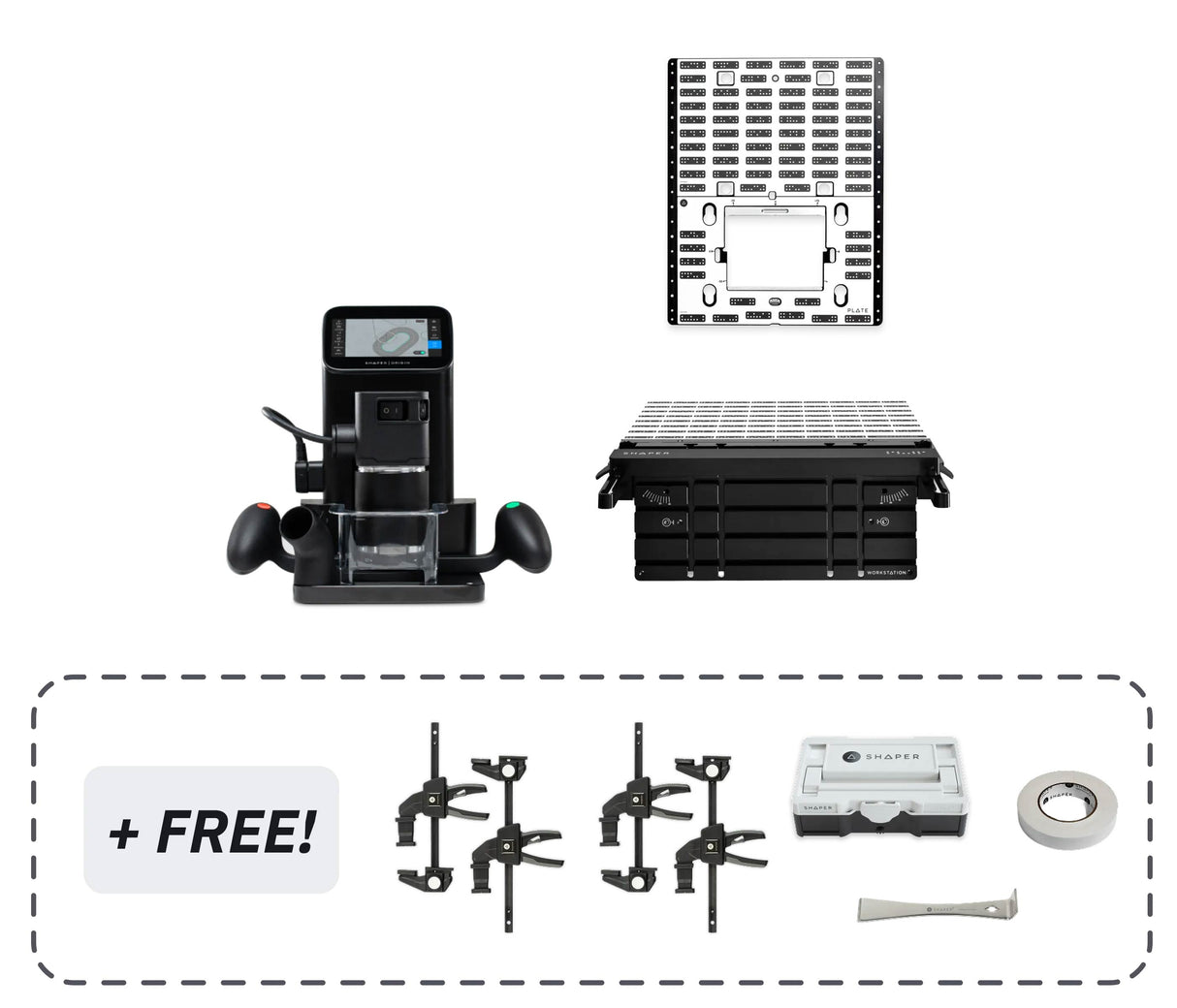 SET: Shaper Origin + Workstation + Plate