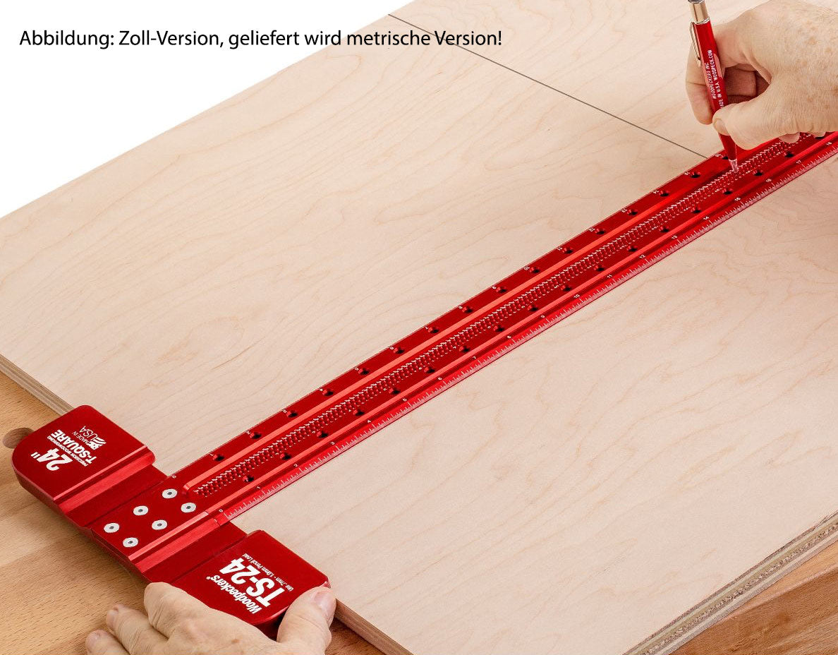 Woodpeckers 600mm T-Anschlagwinkel "T-SQUARE" - metrisch