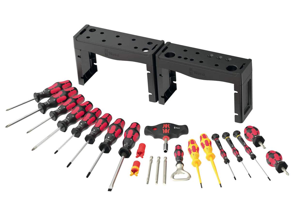 WERA screwdriver tool set with bottle opener