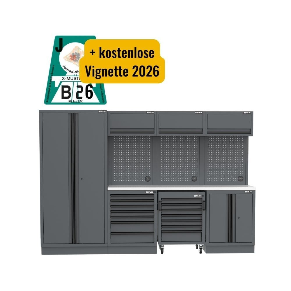 WINTERAKTION: SEMLOC Workspace Werkstatteinrichtung - Variante 1 - 2955x495x2000mm