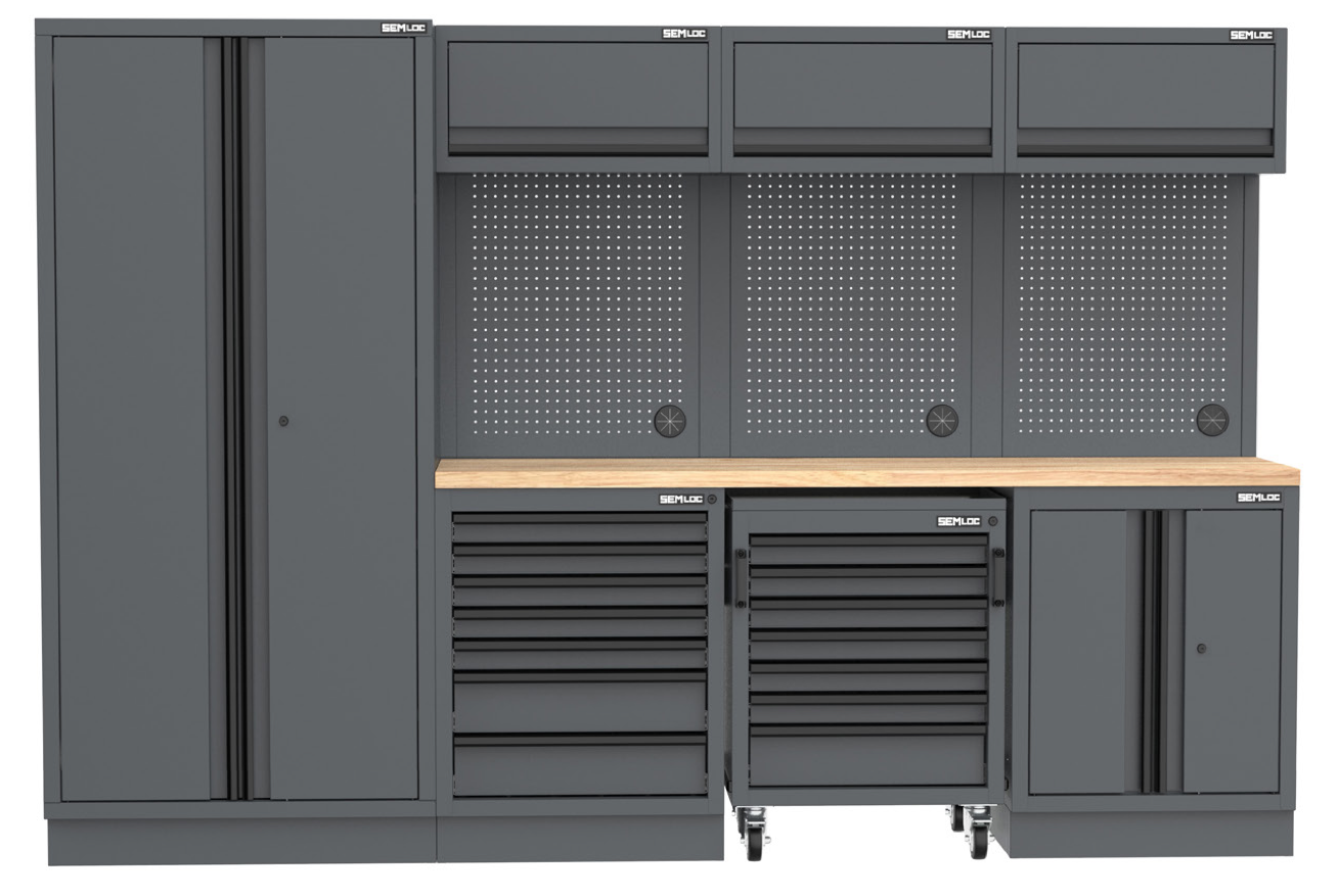 SEMLOC Workspace Werkstatteinrichtung - Variante 1 - 2955x495x2000mm