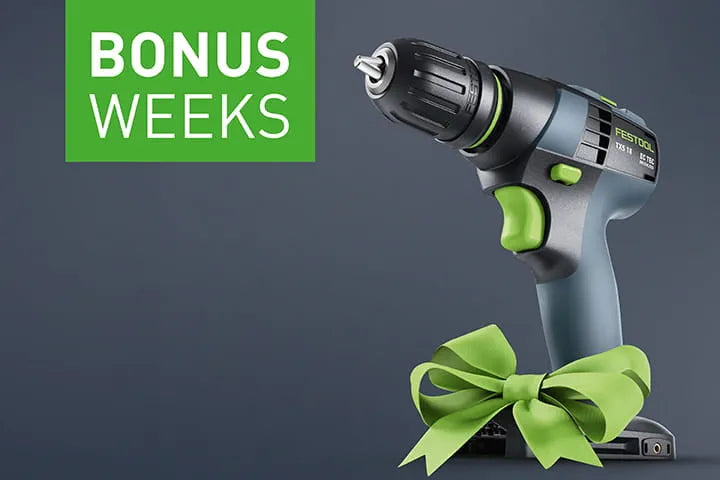Festool Bonus Weeks sind zurück – diesmal gibt's einen TXS 18 dazu