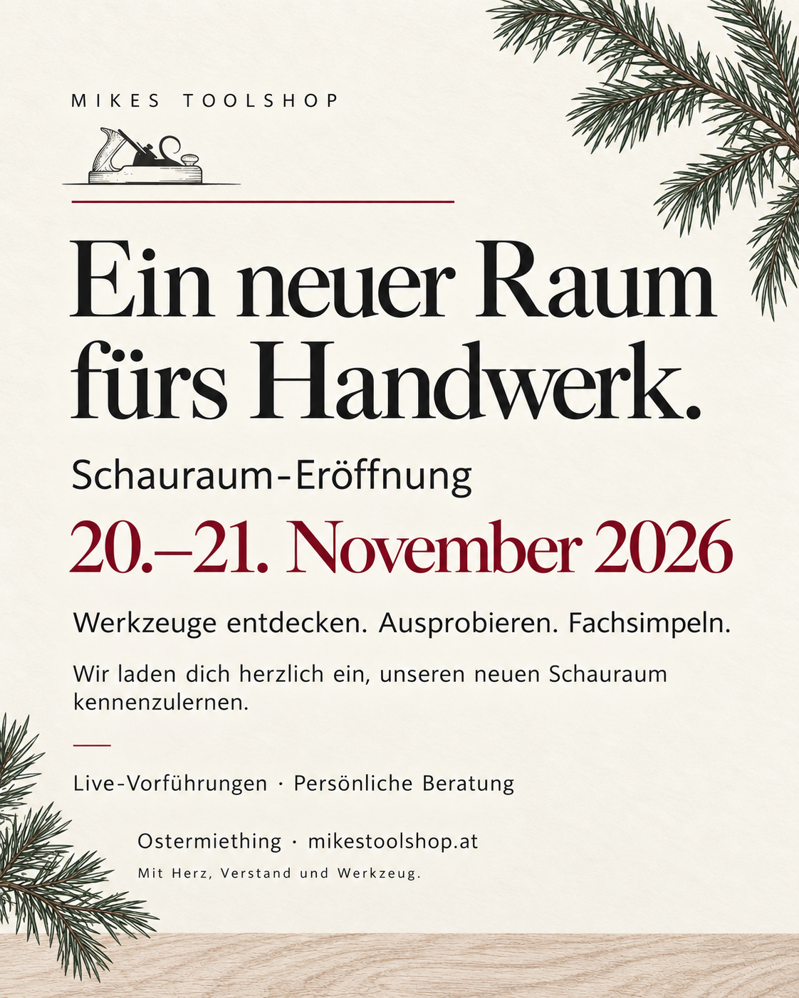 Schauraum-Eröffnung: Ein neuer Raum fürs Handwerk