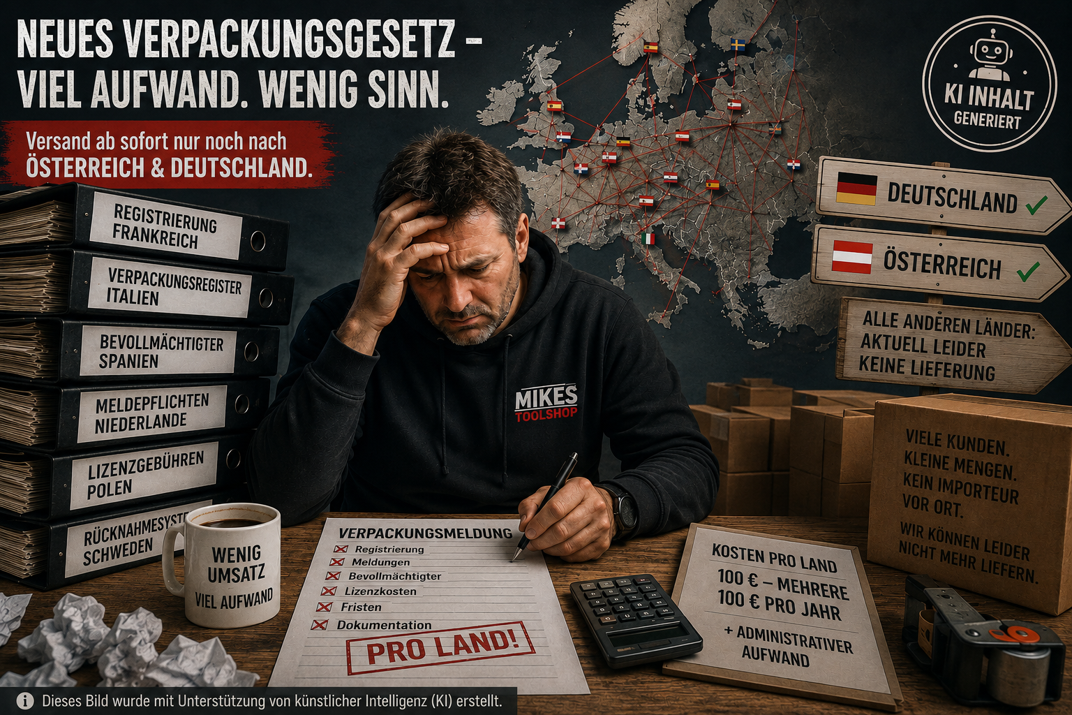 Versand innerhalb Europas – eine wichtige Information (Shipping within Europe)
