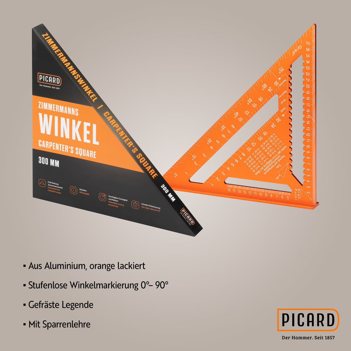 PICARD Sparrenwinkel / Winkeldreieck ALU - Typ 0071520