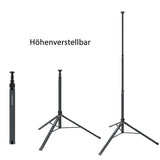 SCANGRIP Flutlichtstrahler mit zwei Leuchtenköpfen und Stativ, 2500 Lumen - Tower Compact Connect
