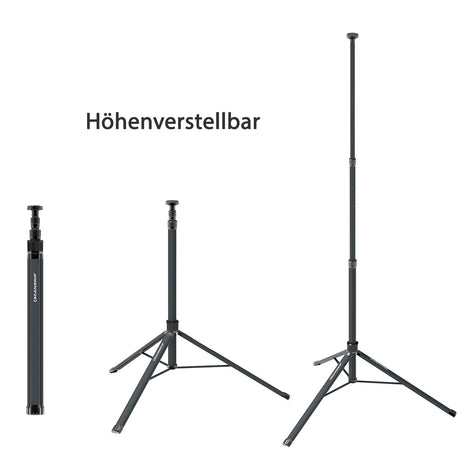 SCANGRIP Flutlichtstrahler mit zwei Leuchtenköpfen und Stativ, 2500 Lumen - Tower Compact Connect
