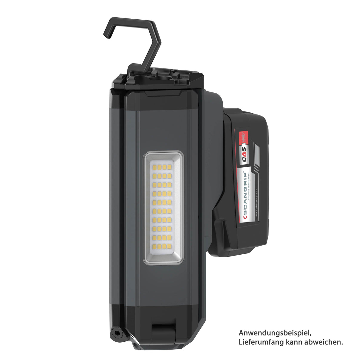 SCANGRIP Flutlichtstrahler mit zwei Leuchtenköpfen und Stativ, 2500 Lumen - Tower Compact Connect