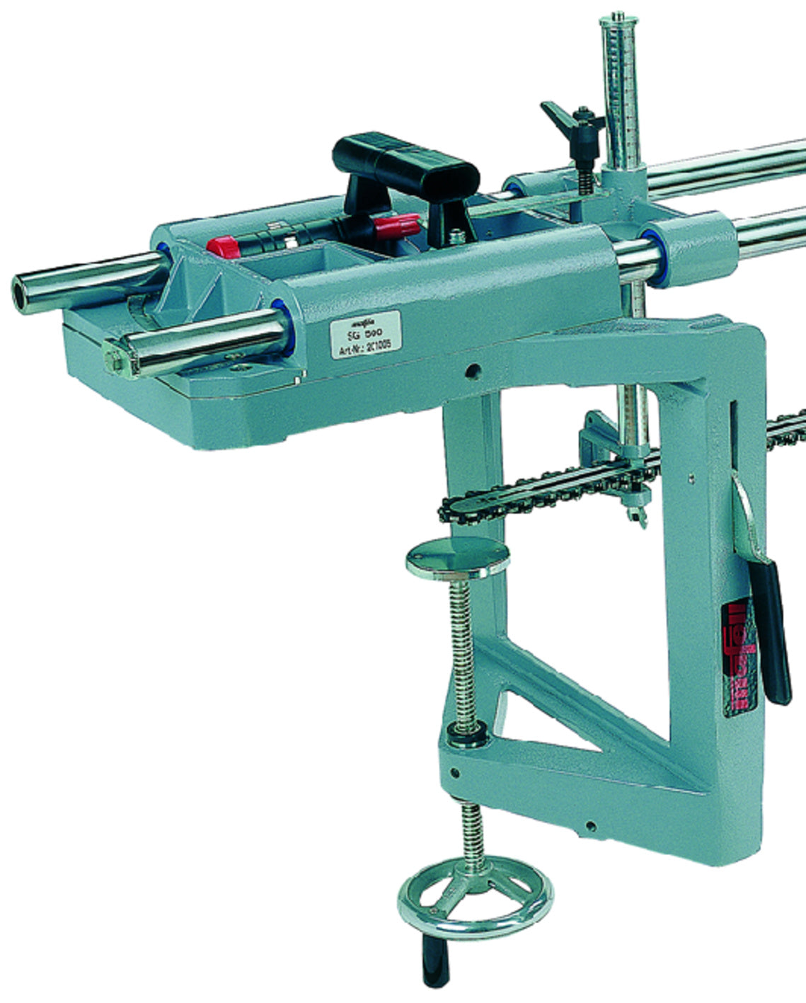 Mafell clamping device, maximum clamping width 300 mm (Fig. clamping device mounted on SG 400) - 039602