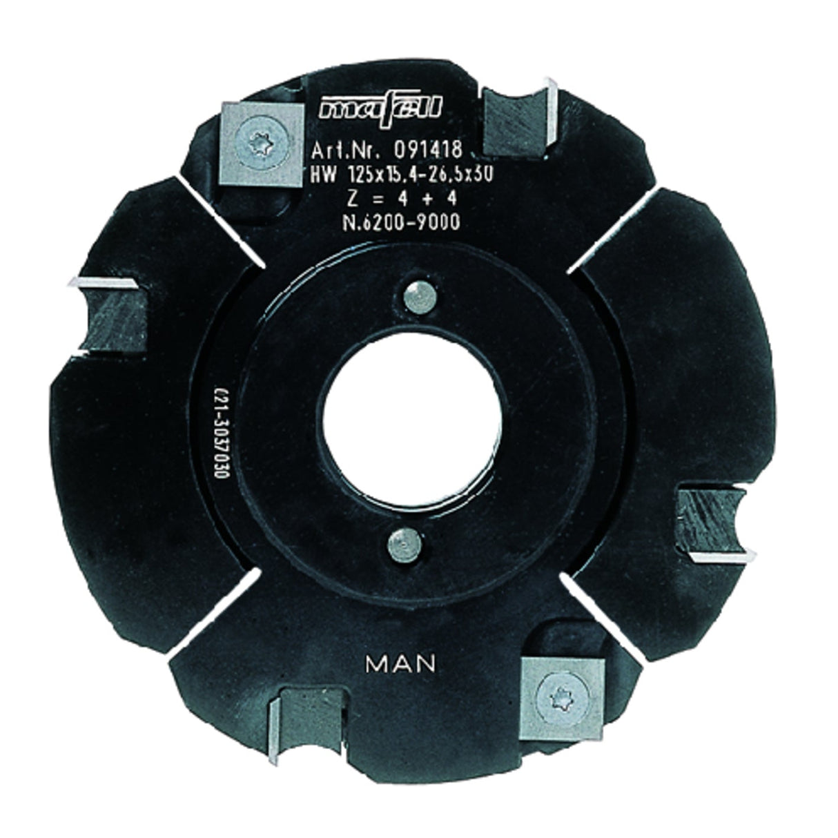 Mafell indexable insert adjustable grooving cutter, carbide-tipped, Ø 125 x 15.4 - 26.5 x 30 mm - 091418