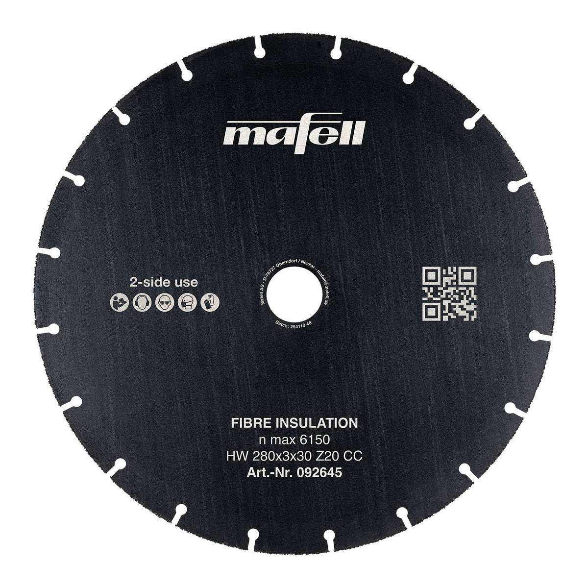 Mafell Sägeblatt KSB-FI 280, HW, 280 x 3 x 30 mm, Z20, CC, Fibre Insulation - 092645