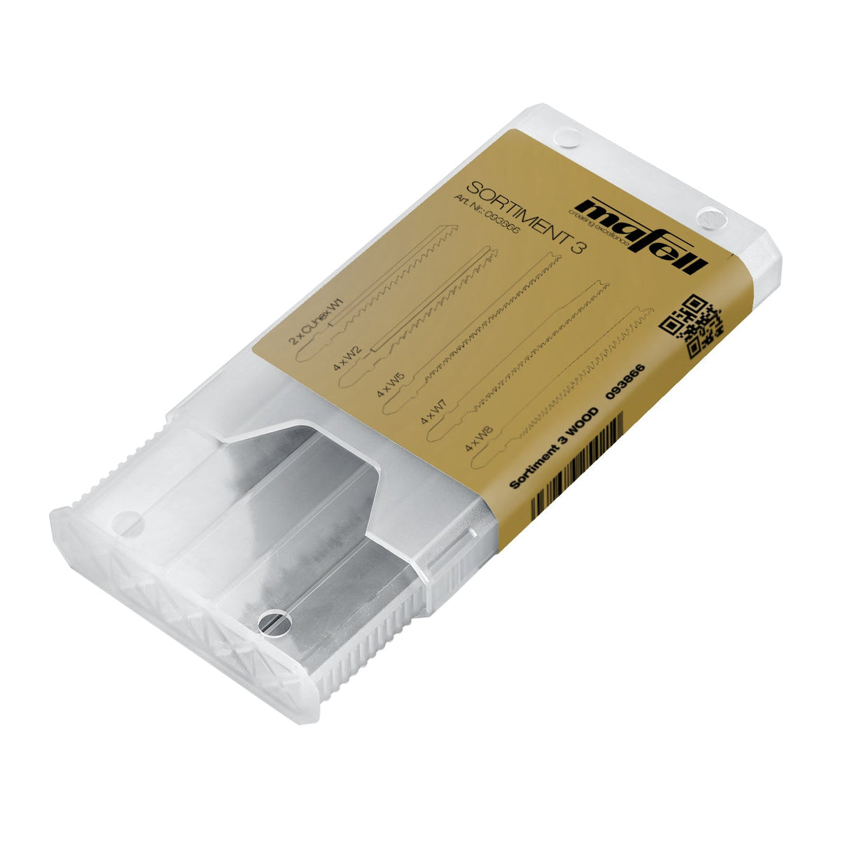 Mafell assortment 3, WOOD, 4 x W2, W5, W7, W8, 2x CUnex W1 - 093866
