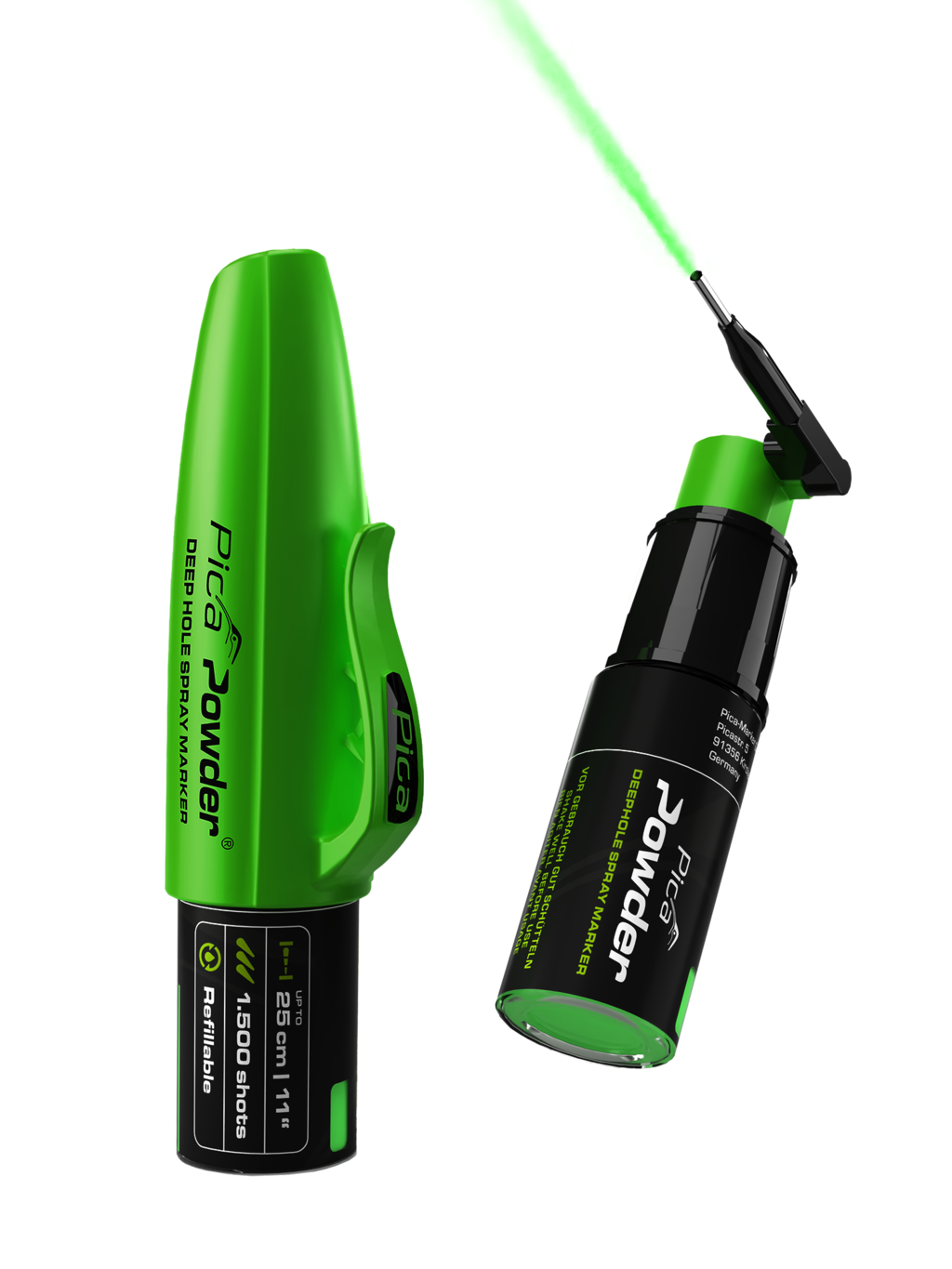PICA® Powder Spraymarker für Bohrlöcher, nachfüllbar - 2020