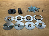 60mm Kopierring-Set Ø 10 / 12 / 17 / 20 / 24 / 27 / 30 / 40 mm, 8-tlg aus Stahl
