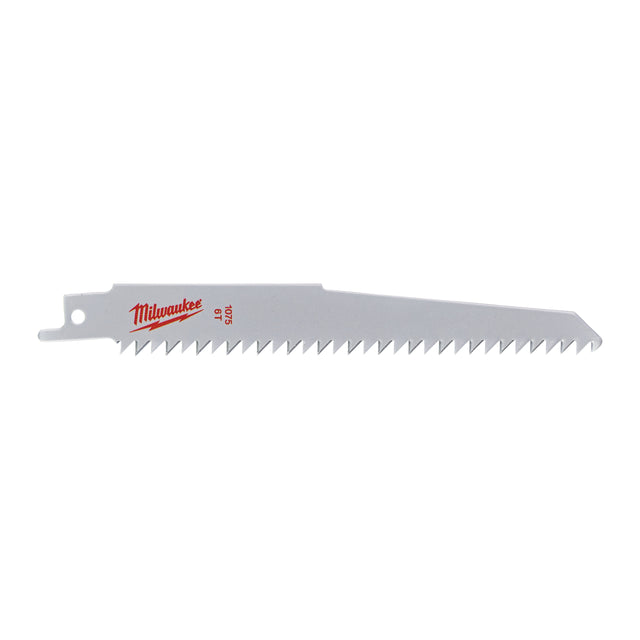 Milwaukee Säbelsägeblatt Holz - ideal für gerade, schnelle Schnitte in Nassholz 150mm – Zahnteilung 4.2 mm (6 TPI) – Produktbild 1
