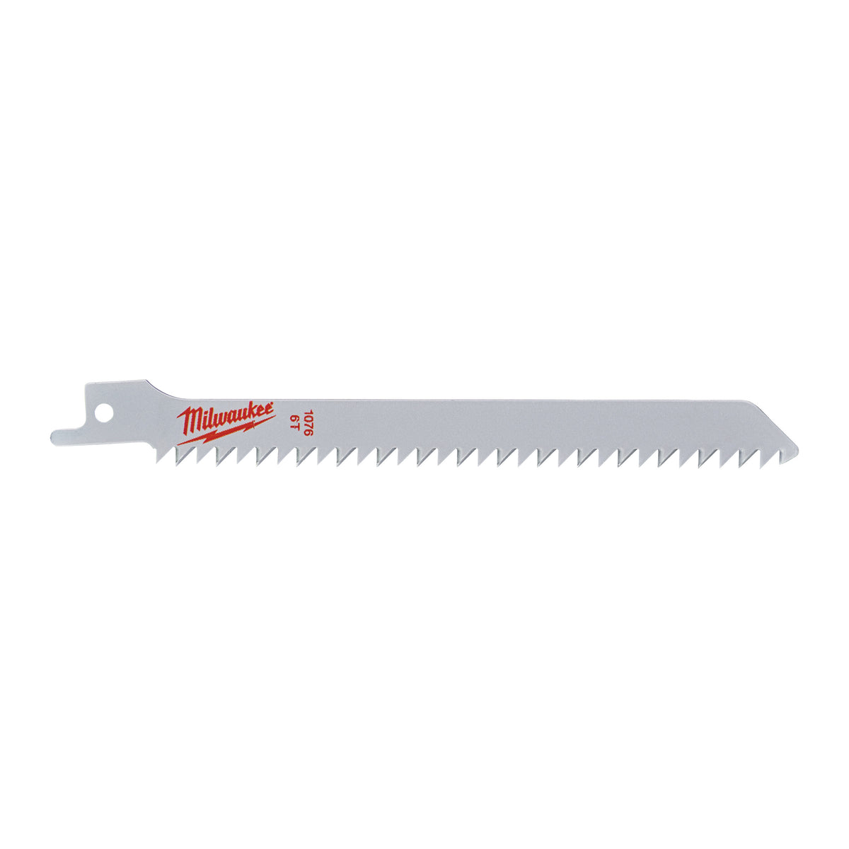 Milwaukee Säbelsägeblatt Holz - ideal für Kurvenschnitte in Nassholz 150mm – Zahnteilung 4.2 mm (6 TPI) – Produktbild 1