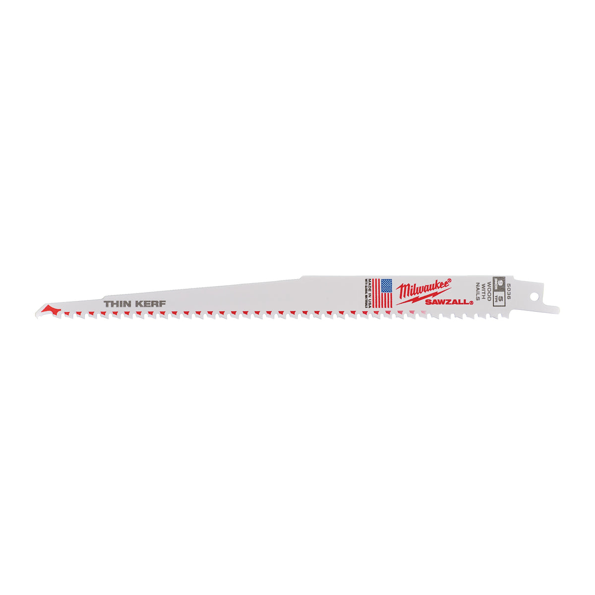 Milwaukee Säbelsägeblatt Demontage THIN KERF 230mm – Zahnteilung 5 mm (5 TPI) – Produktbild 2