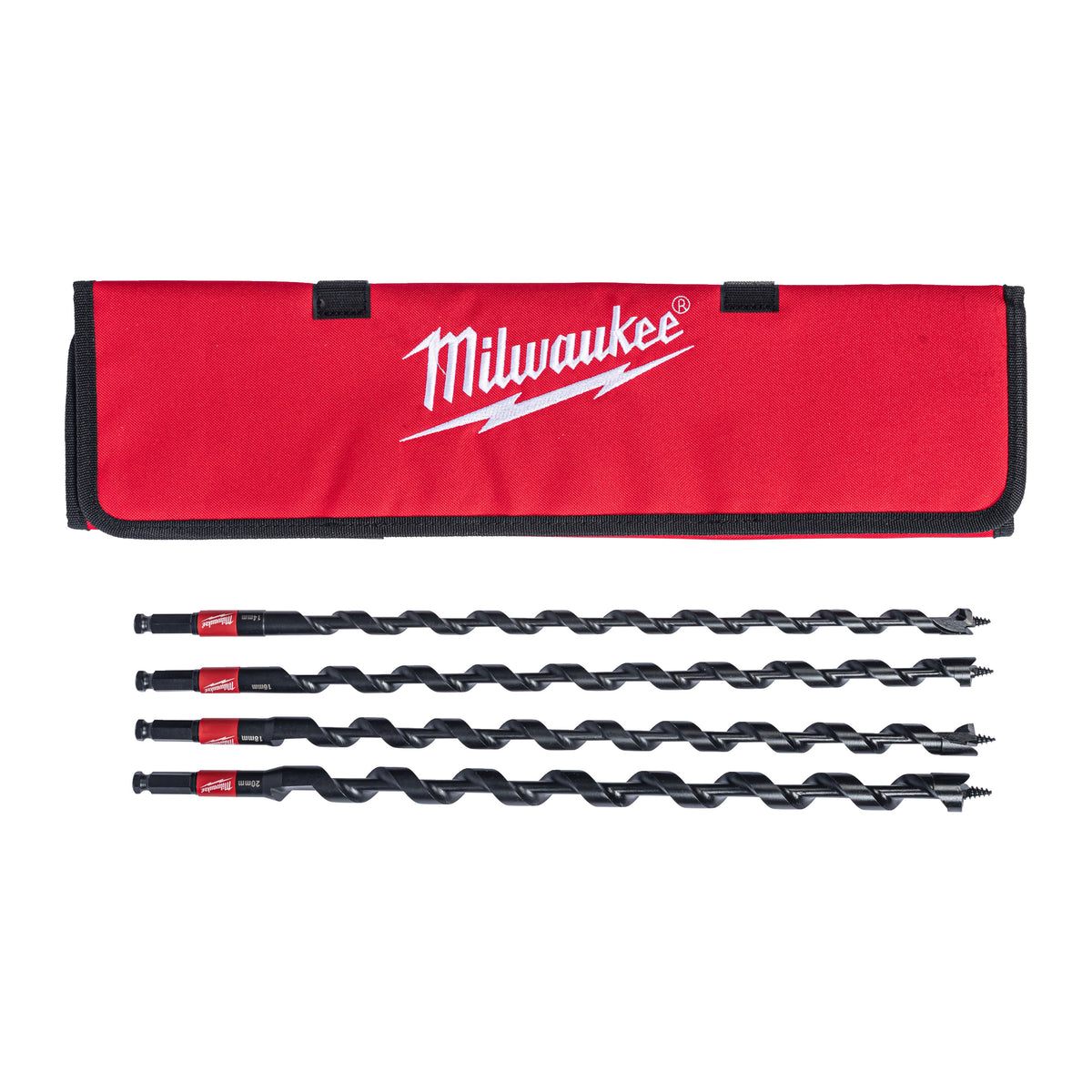 Milwaukee SHOCKWAVE Schlangenbohrer-Set 4-teilig – 14/16/18/20 x 460 mm – Produktbild 1
