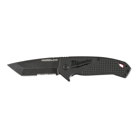Milwaukee HARDLINE Premium-Klappmesser 75 mm Klingenlänge mit partiellem Wellenschliff – Produktbild 1