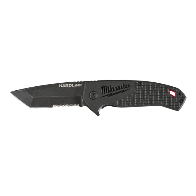 Milwaukee HARDLINE Premium-Klappmesser 75 mm Klingenlänge mit partiellem Wellenschliff – Produktbild 1